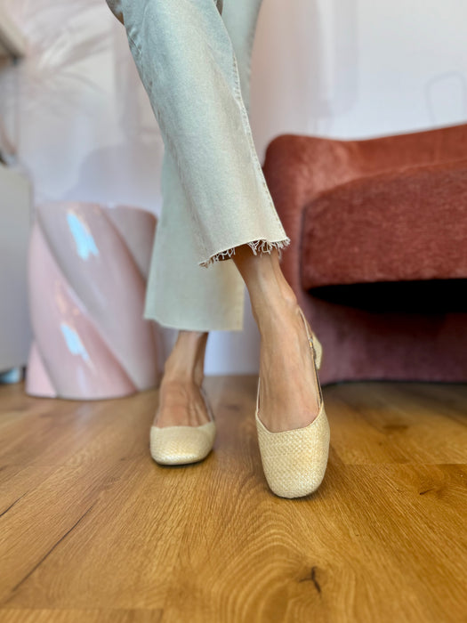 Slingback NADIA naturale