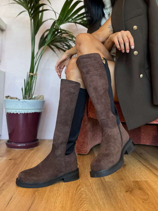 Stivale Mattioli Camoscio marrone