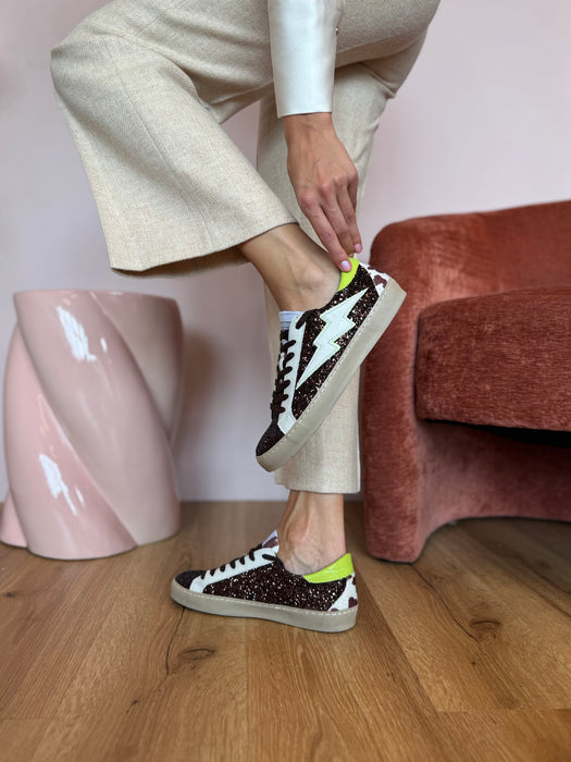 Sneakers glitter cafe fulmine