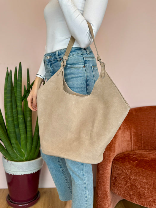 Maxi bag camoscio Tally - vari colori