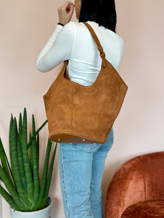 Maxi bag camoscio Tally - vari colori