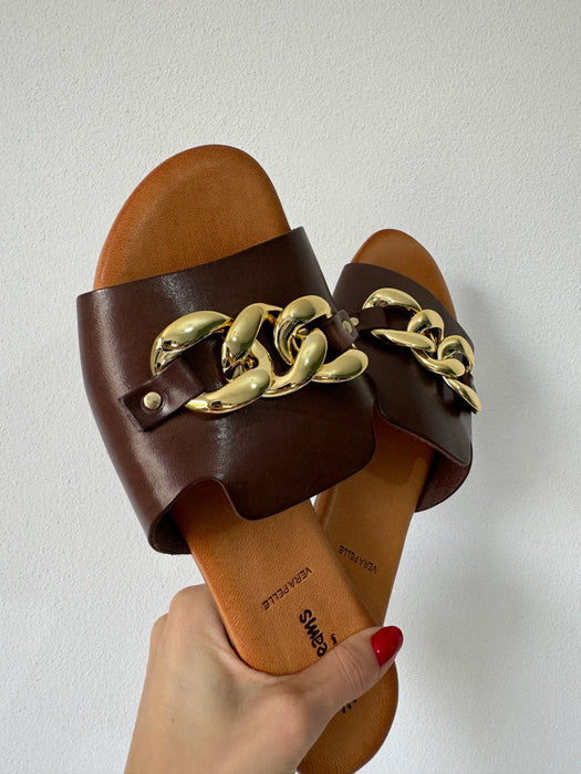 Ciabattina catena testa di moro dal 36 al 40