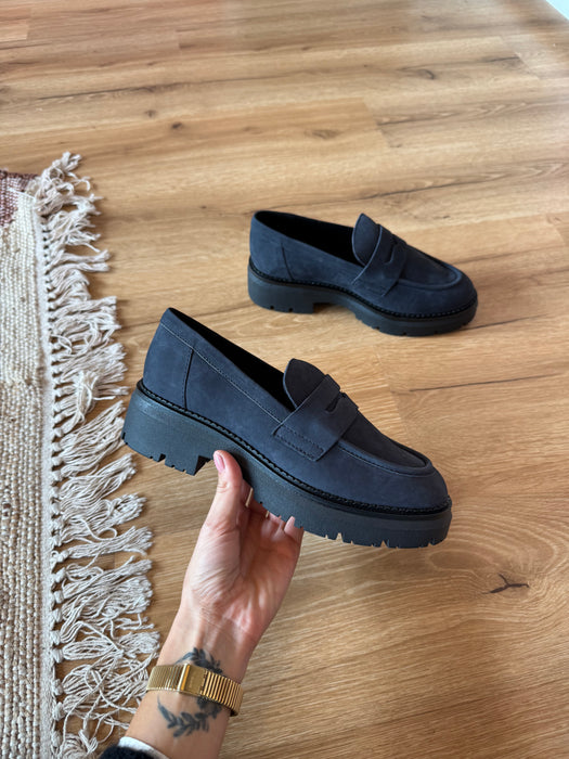 Mocassino DEBBY NABUK BLU