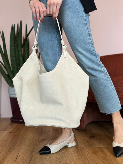 Maxi bag camoscio Tally - vari colori