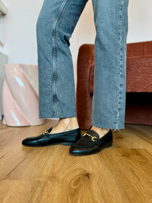 Mocassino classic nero (vera pelle)