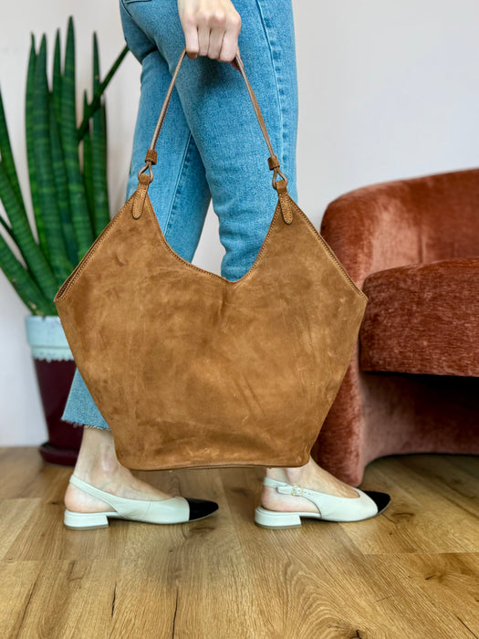 Maxi bag camoscio Tally - vari colori