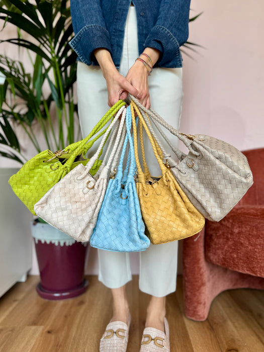 Secchiello intrecciato - vari colori