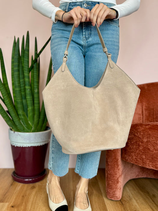 Maxi bag camoscio Tally - vari colori