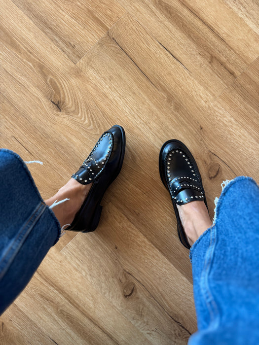 Mocassino brillantini NERO