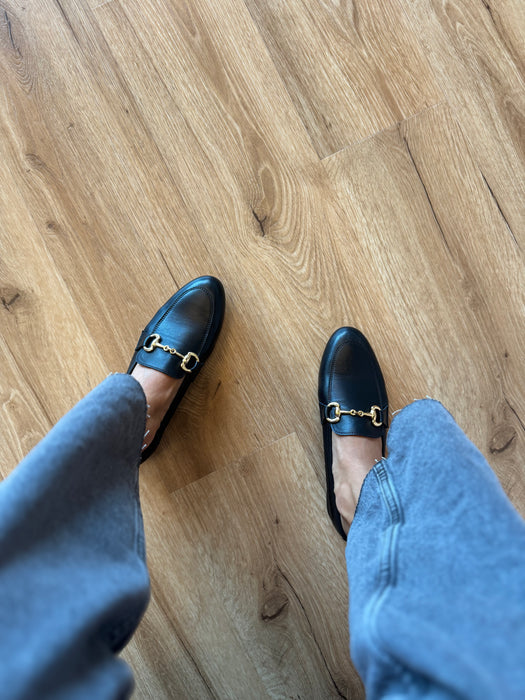 Mocassino classic nero (vera pelle)