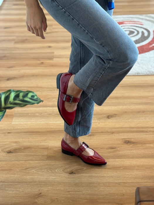 Ballerina cinturino GAN rossa