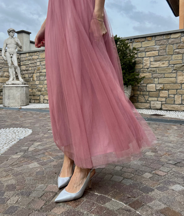 Slingback argento laminato 35 40