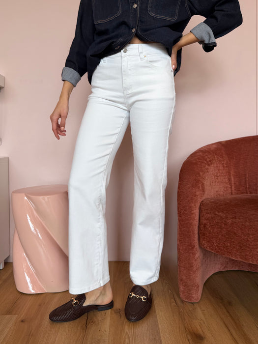 Jeans dritto bianco JIJI
