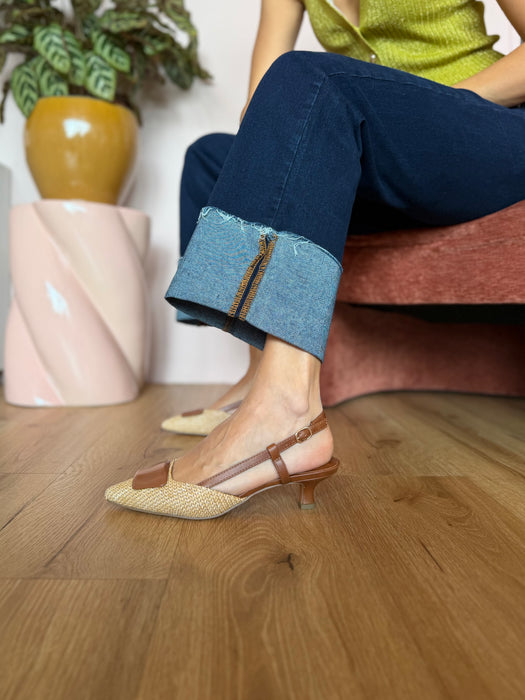 Slingback CLEO cuoio