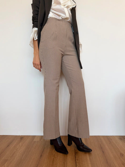 Pantalone zampetta quadretti