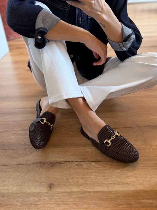 Mules intreccio CHOCO