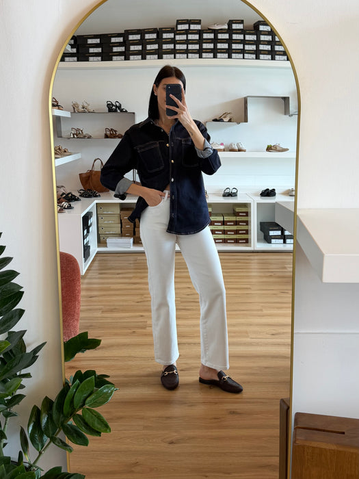 Jeans dritto bianco JIJI
