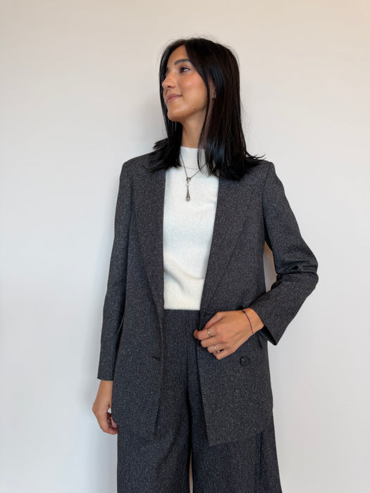 Blazer grigio tweed sale/pepe