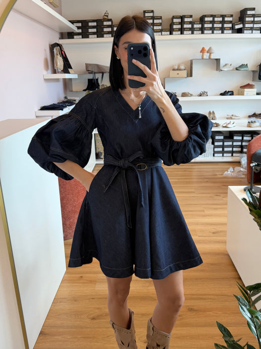 Vestito DENIM "sbuffo"