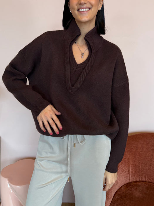 Maglione doppio collo - vari colori