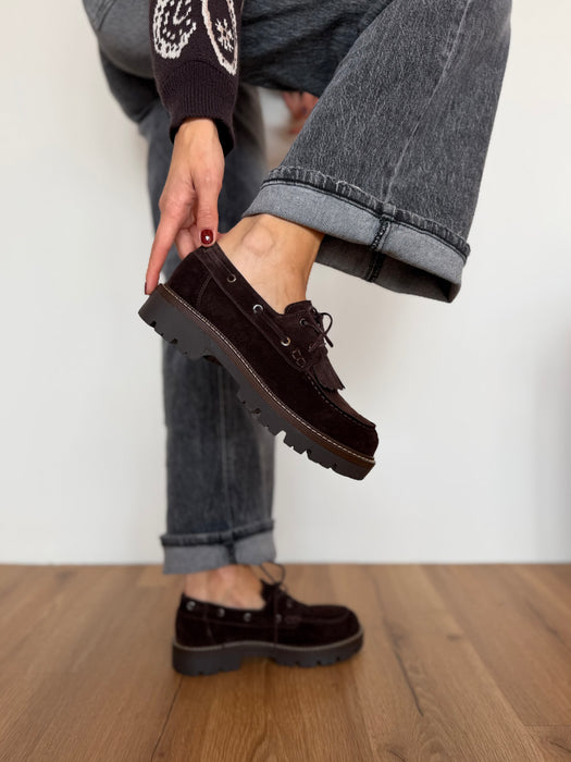 Mocassino barca scamosciato TDM