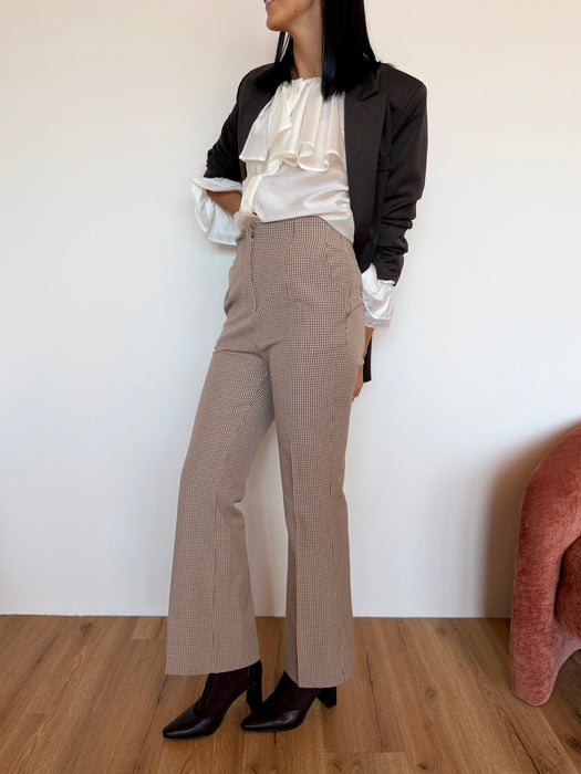 Pantalone zampetta quadretti
