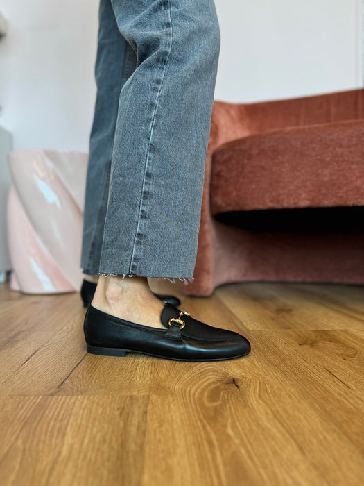 Mocassino classic nero (vera pelle)