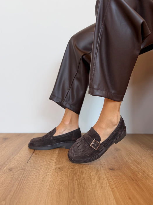 Mocassino frangette BRUNO MARRONE