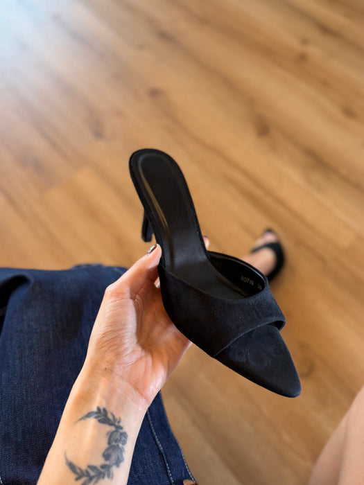 Mules tacco Wendy nero