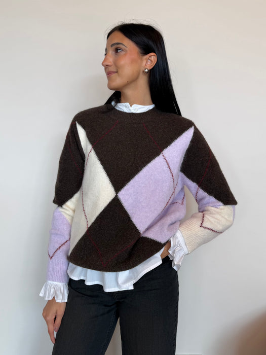 Maglione girocollo ROMBI - due colori