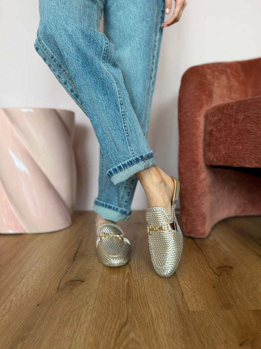 Mules intreccio DORATO