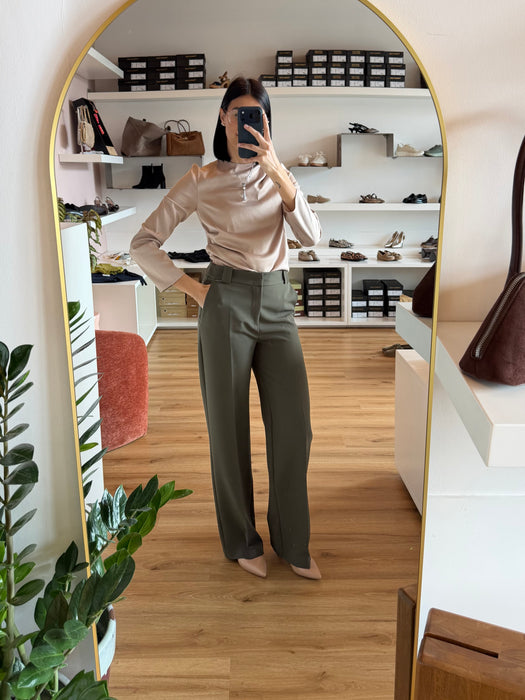 Pantalone morbido verde