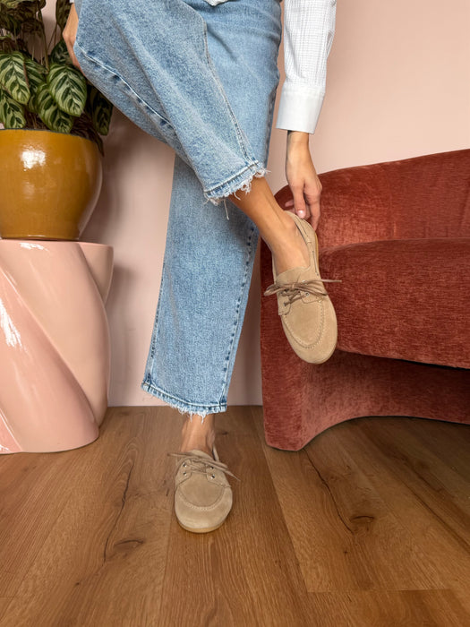 Mocassino barca taupe