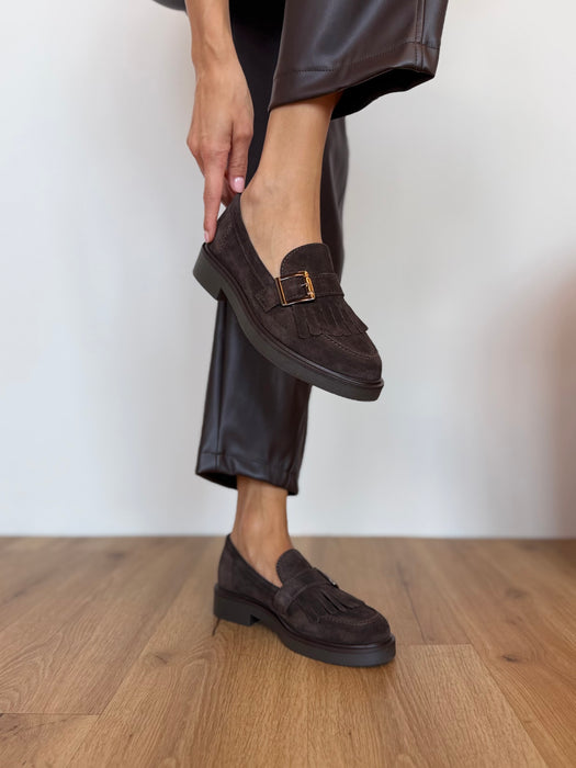 Mocassino frangette BRUNO MARRONE