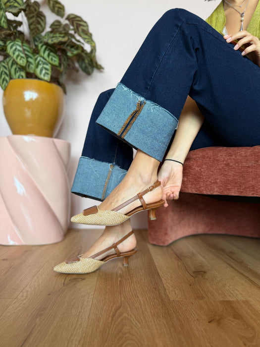 Slingback CLEO cuoio