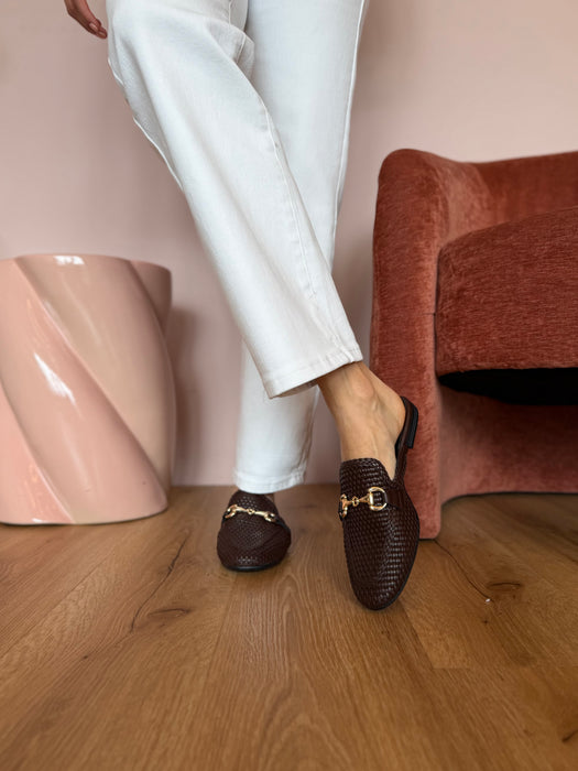 Mules intreccio CHOCO