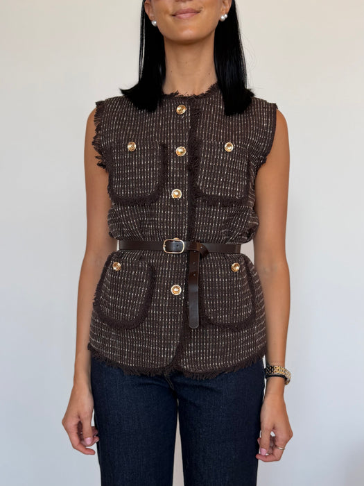 Gilet tweed - 2 colori