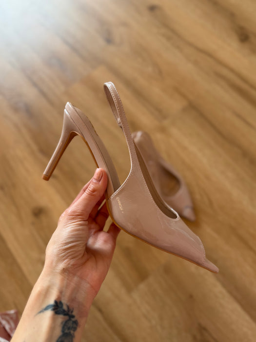 Slingback open toe NUDE