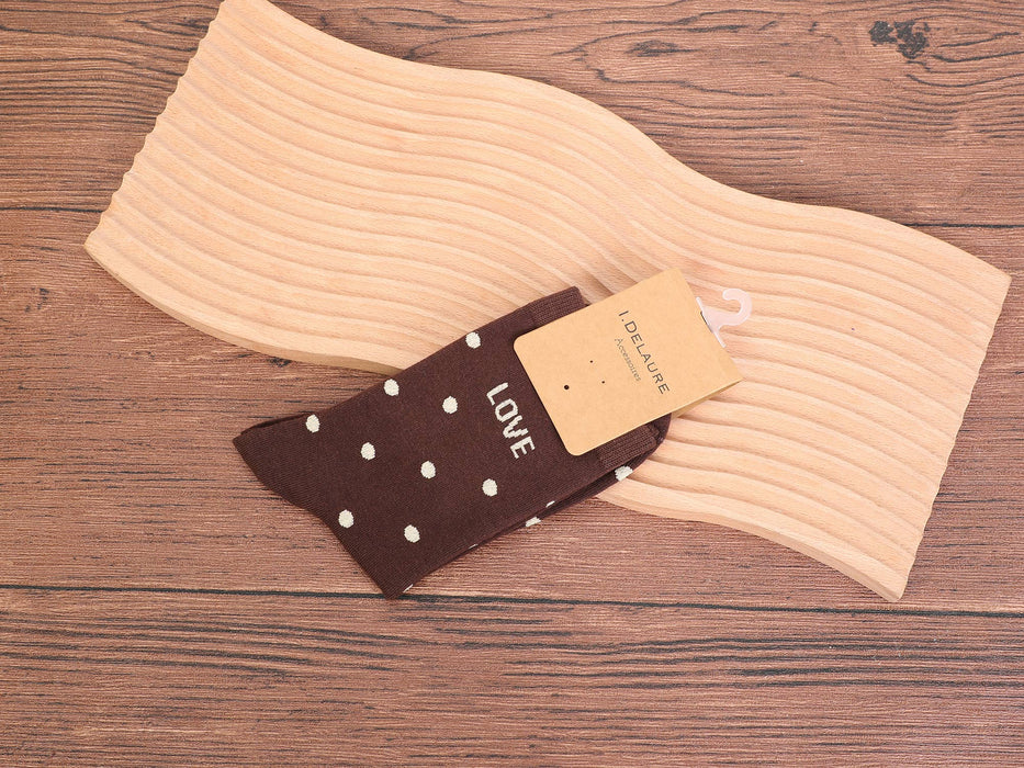 Calze da donna con pois e LOVE