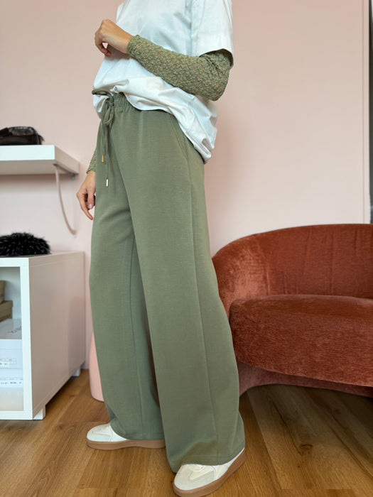 PANTALONI FLUIDI CON COULISSE - due colori