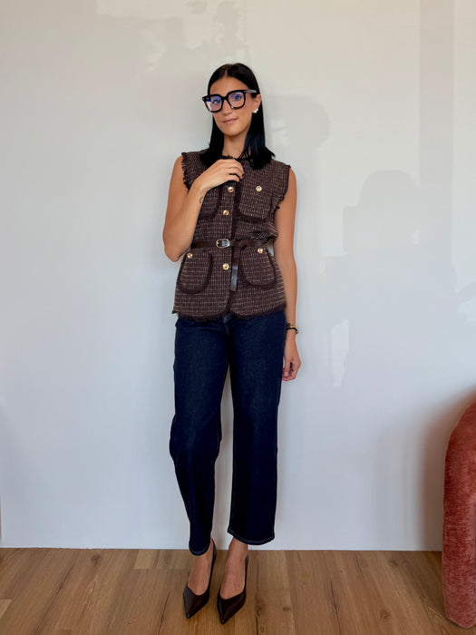 Gilet tweed - 2 colori
