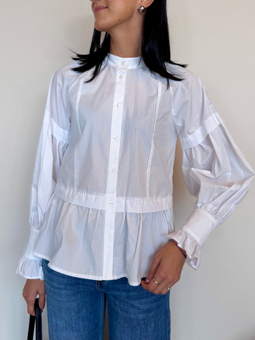CAMICIA CON VOLANT IN VITA