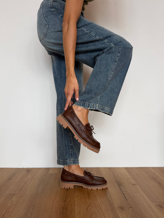 Mocassino barca TIM marrone