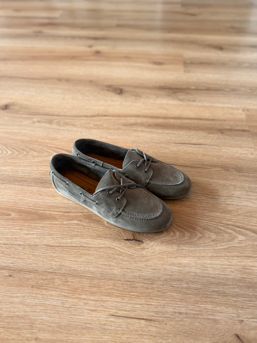 Mocassino barca verde oliva