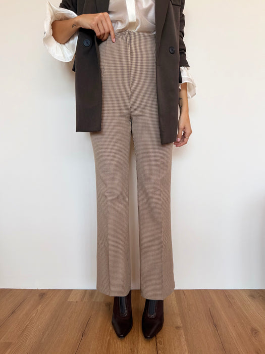 Pantalone zampetta quadretti