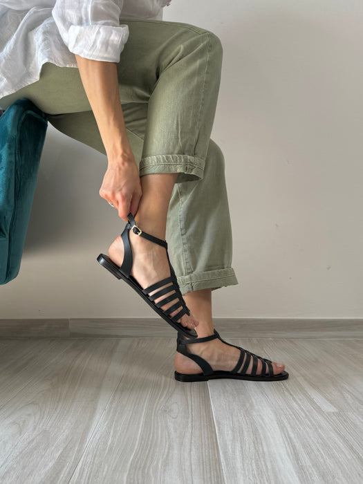 Sandaletto schiava MT NERO 36-38-39-41