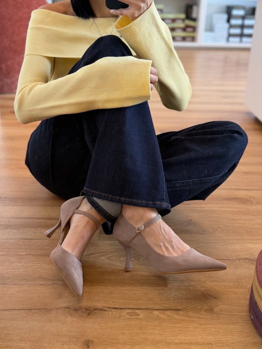 Decolletè tortora CRICRI