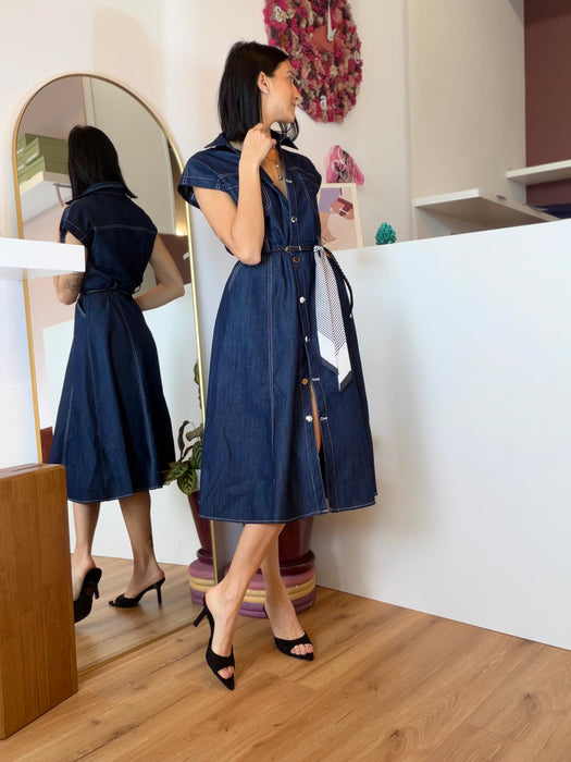 Vestito midi DENIM "ruota" 3