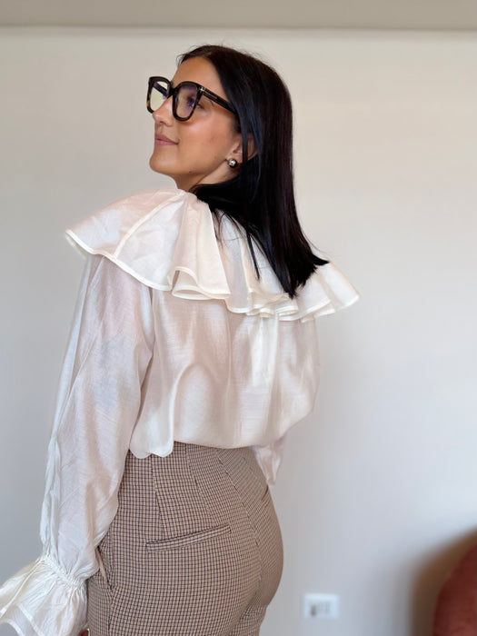Camicia volant tencel