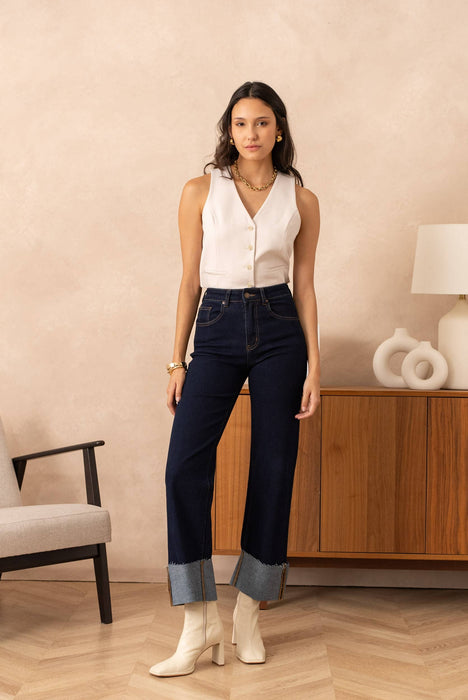 Jeans con risvolto VIVID